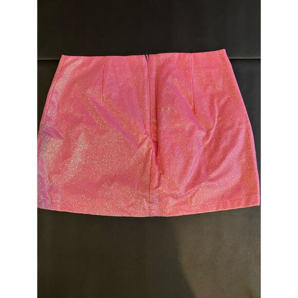 Sugar Thrillz Dolls Kill New with Tag Barbie Hot Pink Sparkle Skirt Size Large L - Picture 6 of 7